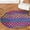 Color 2, variant on SPXUBZ Wavy Checkerboard Pattern Design Soft Small Round Area Rugs Non Slip Indoor Floor Carpet for Living Room Bedroom 31.5 inch 39.3inch 63inch