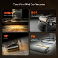 thumbnail image 3 of Roborock F25 GT Vacuum Mop All in One, Wet Dry Vacuum Cleaner Cordless, 20000Pa Floor Cleaner Machine for Tile Hardwood Wood Vinyl Floor, Edge to Edge Self Cleaning Electric Mop with 180° Lie-Flat, 3 of 12