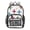 Colorful Hand-Drawn Crosses, variant on Clear Backpack 12L Large Capacity Transparent Waterproof Brown Beige