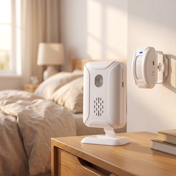 Fall Prevention Alarm, Wireless Motion Sensor for Bedside, Caregiver Pager, Elderly Safety Monitor
