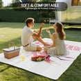 thumbnail image 4 of Pink Flamingo Outdoor Rug 4x6 Ft - Reversible Patio Rug Outdoor Camping Rugs, Summer Animal Gradient Watercolor Washable Indoor Outdoor Area Rugs, Non-Slip Outdoor Carpet Runner for Deck/Porch, 4 of 8