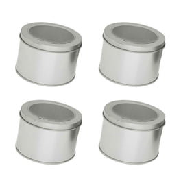 4 Pièces Petites Boîtes En Métal Avec Couvercles, Pot Vide Cosmétiques En Métal Portable, Boîtes De Rangement En Métal Rectangulaires Pour Cadeaux Bonbons, 4,9 X 3,54 X 1,4 Pouces