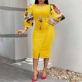 thumbnail image 2 of Felwors Summer Women's Plus Size Temperament Commuting Plus Size Printed Dress, 2 of 7
