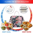 thumbnail image 4 of Botanical Garden Pattern Tote Bag - Large Insulated & Leakproof Cooler, Waterproof & Durable, 4 of 6