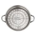 thumbnail image 2 of 16cm Stainless Steel Steamer Basket Stockpot Pot Food Cooker Steam Pot, 2 of 15