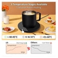 thumbnail image 4 of Cup Warmer USB Mug Warmer Coffee Cup Heater Electric Milk Tea Cup Warmer Heater Coaster For Home Office Desk USB Glass Heater ,Fast Heating, 4 of 7