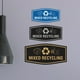 thumbnail image 3 of Fancy Mixed Recycling Sign (Navy Blue / White) - Large, 3 of 5