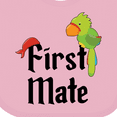 thumbnail image 4 of Inktastic First Mate Pirate with Parrot and Bandanna Boys or Girls Baby Bib, 4 of 4