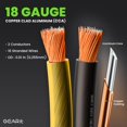 thumbnail image 3 of Cable de altavoz GearIt, calibre 18, 30 m, CCA, negro y amarillo, 3 of 8