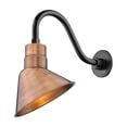 thumbnail image 3 of Millennium Lighting  10" Angle Shade with 15" Gooseneck in Multiple Finishes Satin Black Black Satin, 3 of 5