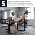 thumbnail image 3 of Banco De Ejercicio Universal Fitness Multiposicion Banco De Pesas GYM En Casa Plegable Y Ajustable Banco De Entrenamiento Pecho Brazo Abdomen Fitness (Negro), 3 of 9