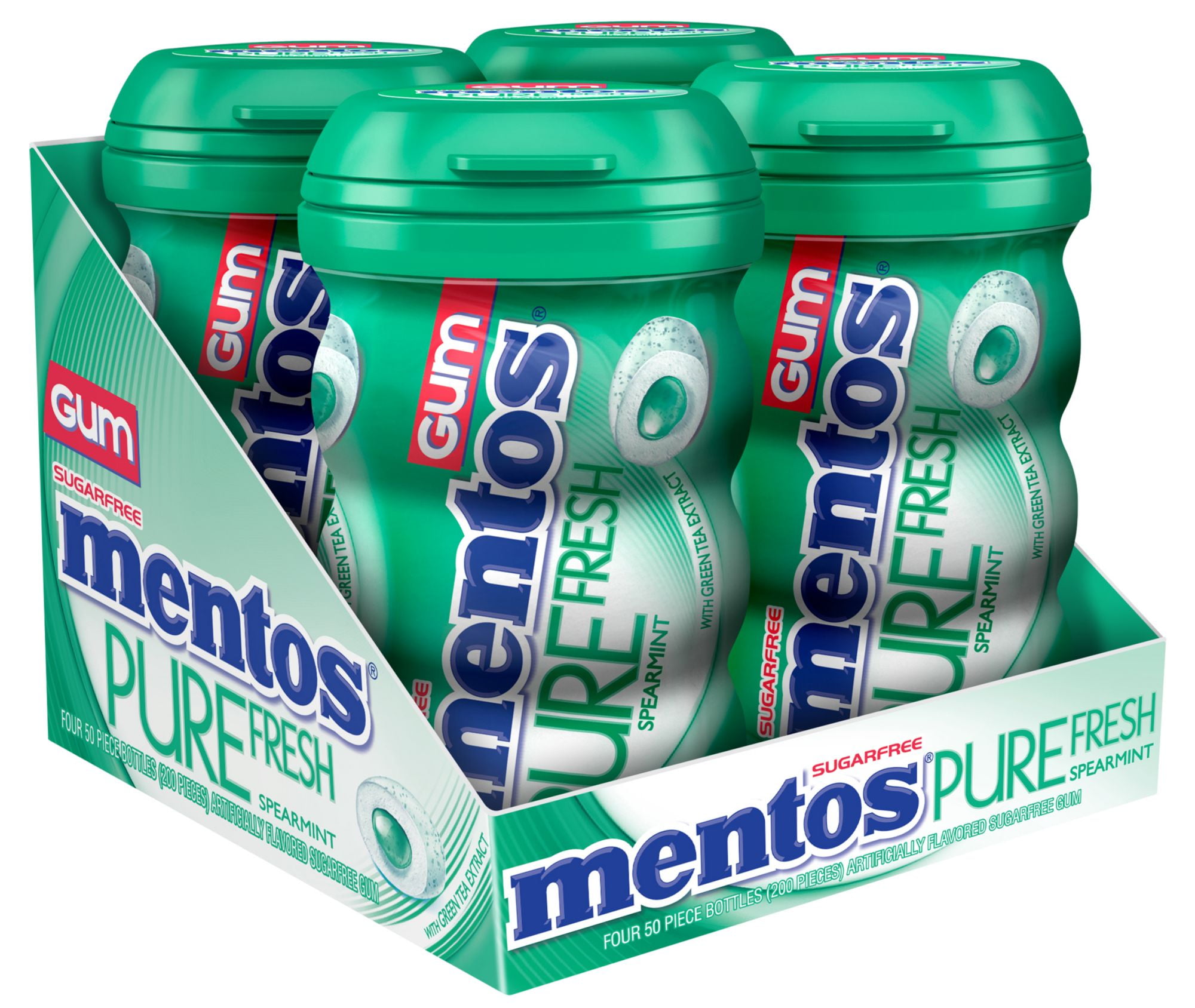 Mentos Pure Fresh Sugar Free Fresh Mint Chewing Gum, 50 pc - Harris Teeter