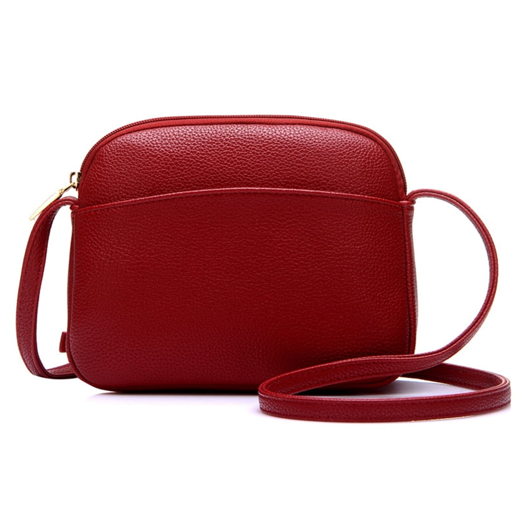 Nobrand Women Faux Leather Crossbody Bag Waterproof Simple Crossbody Purse Shoulder Bag Other