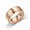 Rose Gold, variant on Dad Ring Stainless Steel Frosted Band 8MM Width 2MM Wall Thickness and Perfect Gift for Father's Day or Birthday