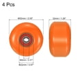 thumbnail image 2 of Unique Bargains Roue de Planche à Roulettes 52mm avec Roulements ABEC-9 Roues de Rue pour Skateboards Roue de Croisière 95A, Orange Rouge Lot de 4, 2 of 4