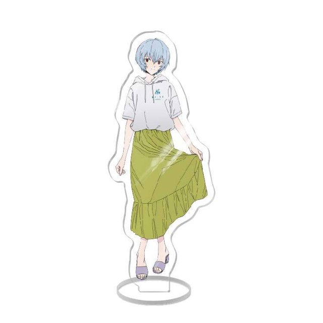 Figura de Anime NEON GENESIS EVANGELION EVA Asuka Ayanami Rei Kawaii, placas de pie acrílicas, modelo de juguetes, adornos, regalos, nuevo, 16CM QYM unisex