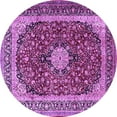 thumbnail image 1 of Ahgly Company Indoor Round Persian Purple Traditional Area Rugs, 5' Round, 1 of 4