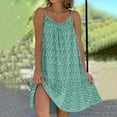 thumbnail image 2 of snowsong Casual Dresses for Women,2024 New Arrival Women's Casual Strap Sleeveless Floral Print Beach Dress,Floral Dress,Summer Dresses 2024,Beach Dress, Green S, 2 of 5