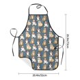 thumbnail image 6 of Zufioo Cartoon Bulldog 1 Print Tie-up Apron, Unisex Kitchen Apron - Oil-proof, Stain-proof and Waterproof, Suitable for Restaurants and Service Industries-One Size, 6 of 9