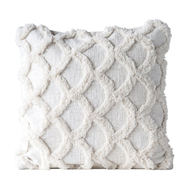 Cotton Chenille Throw Pillow by 3R Studios