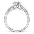 thumbnail image 2 of Size 5.5 - 14k White Gold Princess Cut Diamond Bridal Wedding Engagement Ring Band Set 3/8 Cttw, 2 of 3