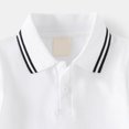 thumbnail image 5 of CMSHTD Polo Shirts for Boys Toddler Short Sleeve Summer, Kidss T-Shirt Children Tops for School & Uniform & Daily Wear, Baby Boys Clothes, White Size 2, 5 of 5