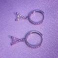 thumbnail image 6 of Hypoallergenic Small Hoop Earrings Silver Plated Cubic Zirconia Earrings Jewelry, 6 of 7