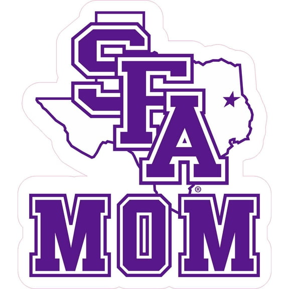 StickerTalk Officially Licensed SFA Mom Sticker, 4.4 inches x 5