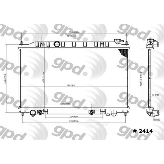 Radiator Fits select: 2002-2006 NISSAN ALTIMA