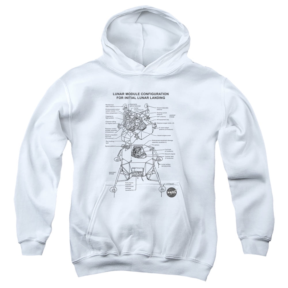 nasa diagram hoodie sweatshirt