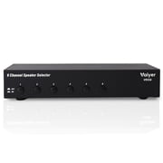 Vaiyer 6-Channel Speaker Selector Switch Box, 900W Max Multi-Room Audio Distribution with Impedance Protection, Connect 6 Speaker Pairs to One Amplifier