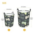 thumbnail image 2 of Lsque Gamers pattern Laundry Hamper Basket, Tall Woven Rope Hamper Basket for Clothes, Lightweight Storage Basket, Collapsible Waterproof-Medium, 2 of 8