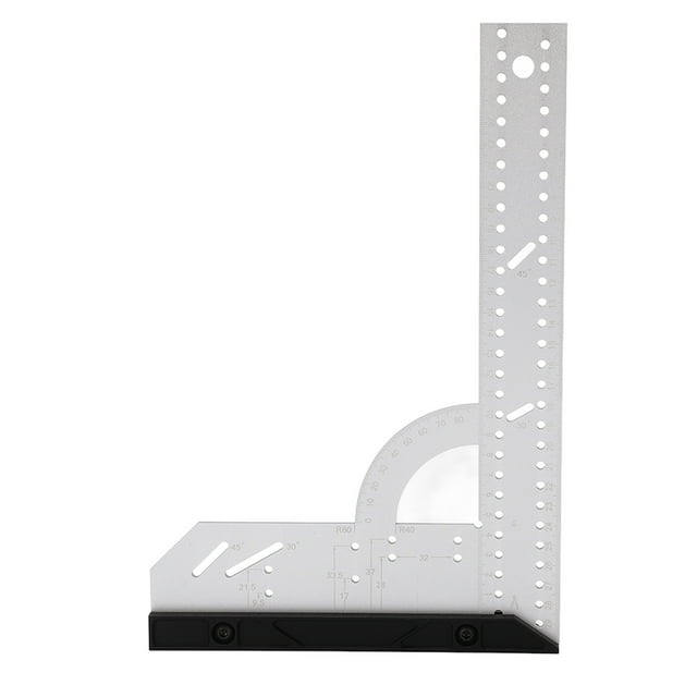 Escuadra de posicionamiento, escuadra de posicionamiento de 300 mm, escuadra de carpintero de aluminio, regla cuadrada, máxima confiabilidad