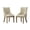 Tan, variant on Set of 2 Blue Velvet Upholstered Wingback Bar Stools with Solid Rubberwood Legs, Mid-Century Modern Counter Height Stools for Kitchen Island, 19.7W x 20.5D x 40.2H