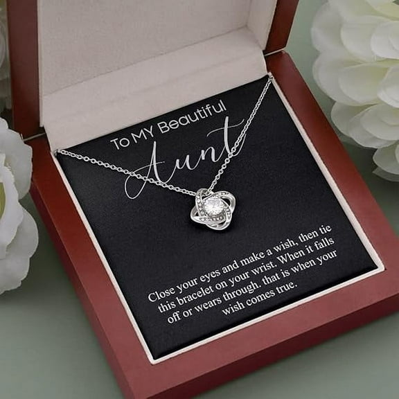 Personalized Gift for Aunt on Mothers day, Aunt Necklace on Mothers day, Aunt jewelry from Niecee , Mother's day gift with message card
