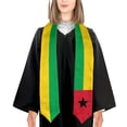 thumbnail image 4 of More design Graduation shawl Guinea-Bissau Flag & United States Flag Stole Sash Honor Study Aboard International Students, 4 of 9