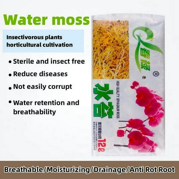 Garden Sphagnum Moss | Moisturizing Peat Dry Moss | Nutrition Organic Fertilizer  Soilless Culture Fertilizer Substrate Soil