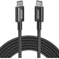 thumbnail image 2 of (3 pack) Anker USB C to USB C Cable, Type-C Charging Cord Fast Charge(10FT,100W), Compatible for iPhone 17/17 pro, MacBook and More(Black), 2 of 8