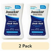 (2 pack) Zeasorb Super Absorbent Antifungal Treatment Powder for Jock Itch, 2.5 Ounce