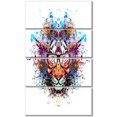 thumbnail image 2 of Tigre Coloré en Verres - Impression sur Toile d'Art Animal, 2 of 3