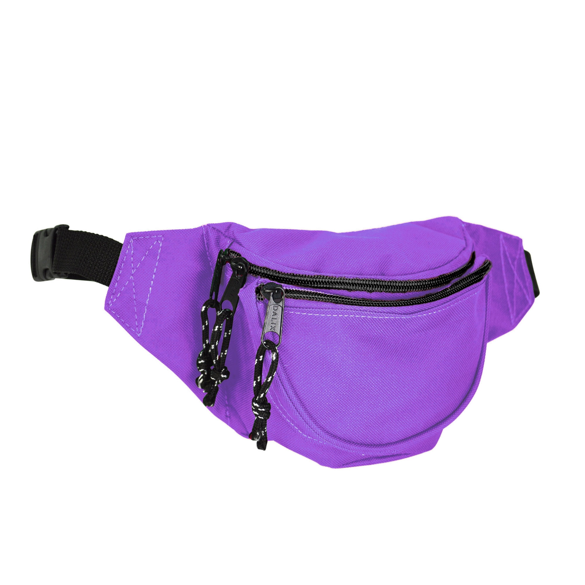 DALIX Small Fanny Pack Waist Pouch S XS Size 24 to 31 in Purple ...