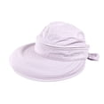 thumbnail image 1 of New Empty Top Travel Supply Fashion Visors Beach Hiking Foldable Cap Sun Hat Women Sunhat Bowknot Sunhat LIGHT PURPLE, 1 of 7