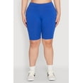 thumbnail image 4 of Womens Plus Size High Waist Cell Phone Pocket Biker Shorts, 4 of 6