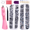 thumbnail image 3 of Hotfix Applicator with Crystal Hotfix Rhinestones Flatback Glass Iron-on Wand Strass Rhinestones Heat-fix Tool for Shoes Clothes, 3 of 5
