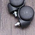 thumbnail image 4 of TEHAUX 2 Pcs Small Wheels Furniture Black For Home Use In Round Shape, 4 of 6