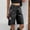 Black, variant on Women's Jorts Hip Hop Loose Fit Baggy High Waisted Jean Shorts Ripped Denim Streetwear Bermuda Shorts Blue