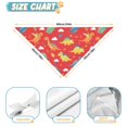 thumbnail image 6 of Dog Bandana 1 Pack,Colorful Dinosaur Red Pattern Bandanas for Dogs,Cat Bandana,Small/ Large Dog Bandana 2 Size,Dog Bandanas, 6 of 6