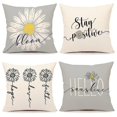 thumbnail image 1 of Spring Pillow Covers 18x18 Juego de 4 fundas decorativas para cojines compatibles con el hogar kaili Sencillez, 1 of 5