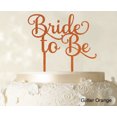 thumbnail image 1 of Bride To Be Wedding Cake Topper Custom Glitter Cake Topper Wedding Cake Decoration Available 6-7 Inches Wide, 1 of 1