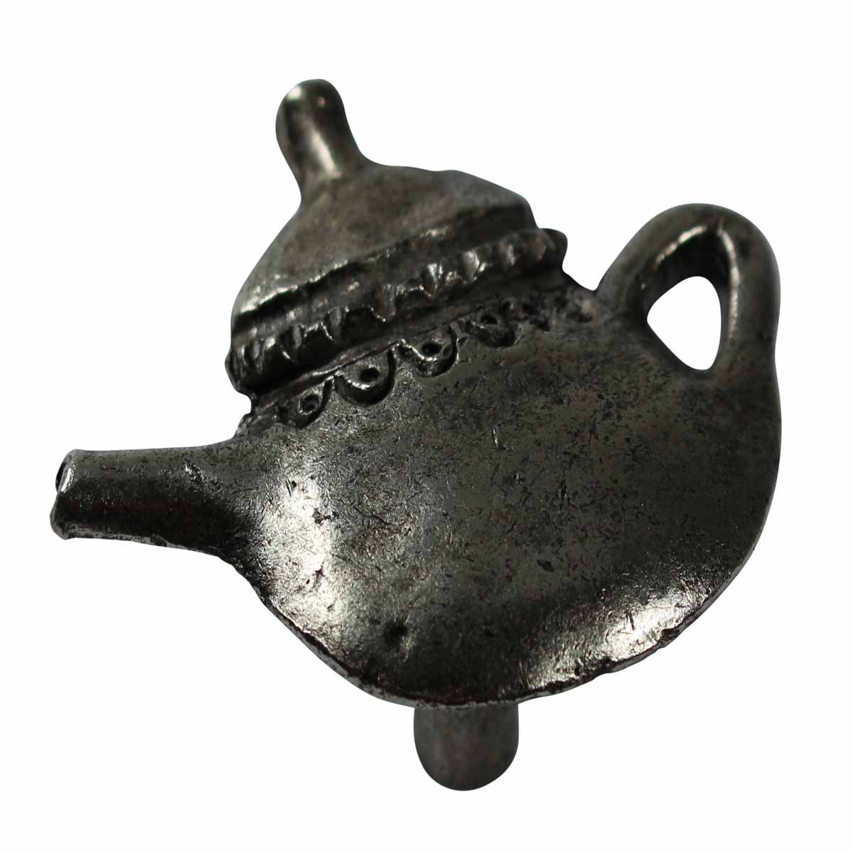 Vintage Antique Silver plated Brass Teapot Style Kitchen Cabinet Door Knobs Drawer Pull Handle | Renovator's Supply